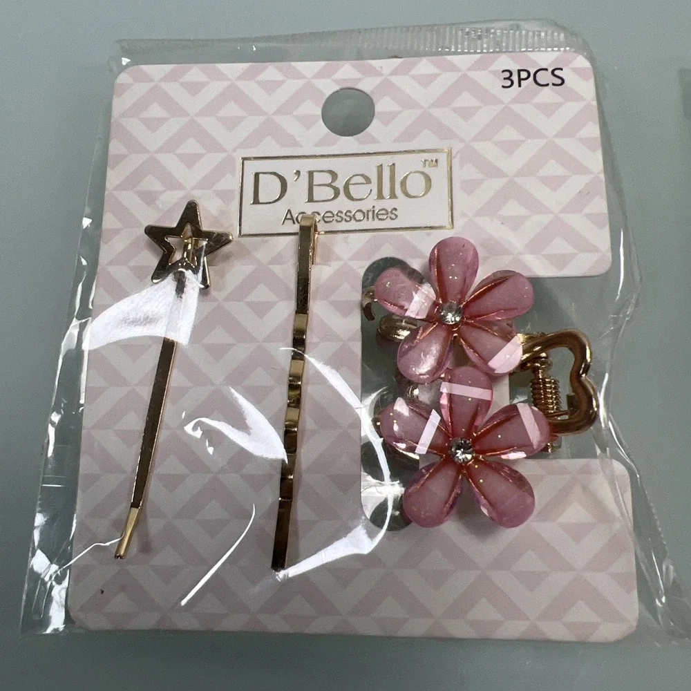 Large‎ Hair Accessory Lot Butterfly Floral Bobby Pins Barrettes New